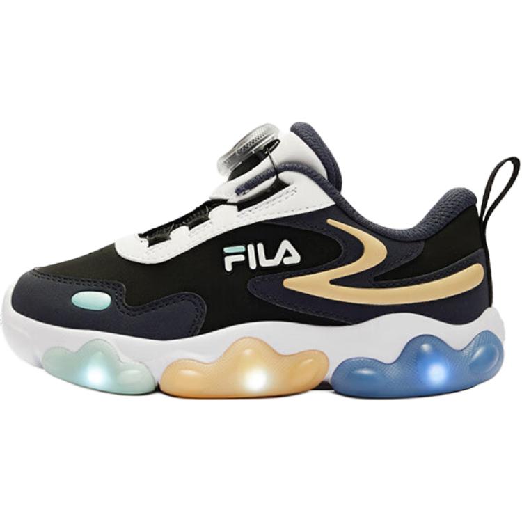 

FILA KIDS Боа нескользящие устойчивые к истиранию низкие детские повседневные кроссовки black blue для детей 3-7 лет