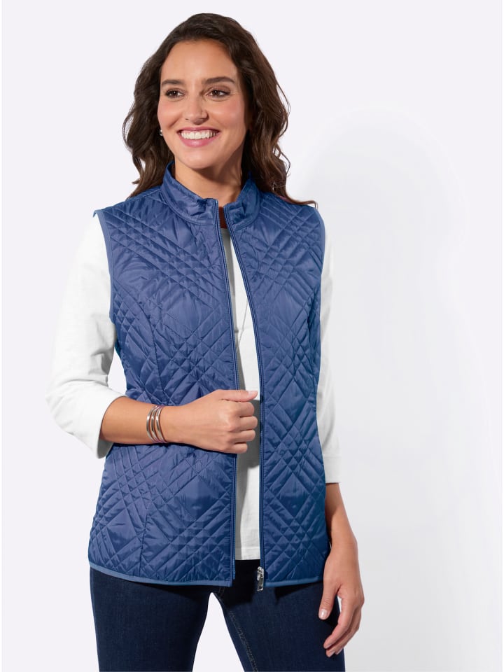 

WITT WEIDEN Стеганый жилет джинсово-синего цвета