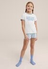 

Пижамный комплект We Fashion, светло-синий