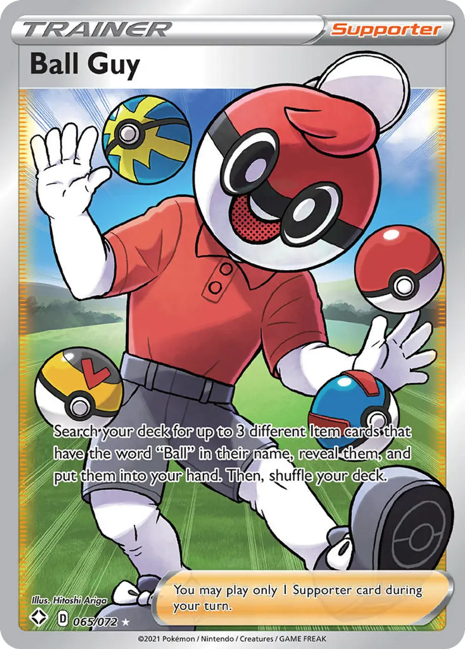 

Карточная игра Ball Guy 65/72 - Shining Fates Holofoil