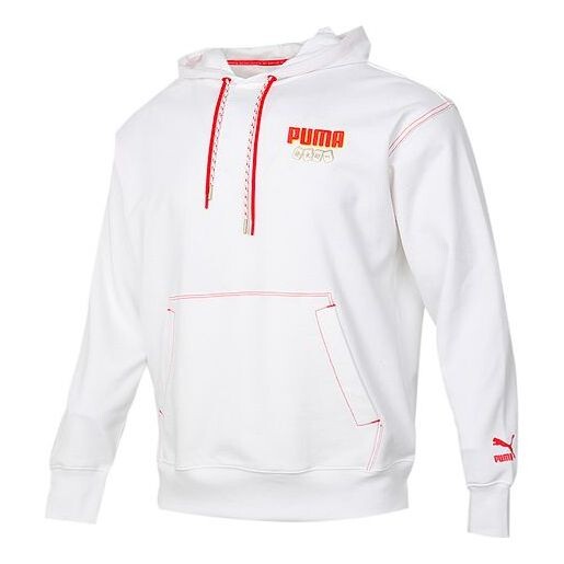 

Толстовка yotox hoodie 'white red yellow' Puma, белый