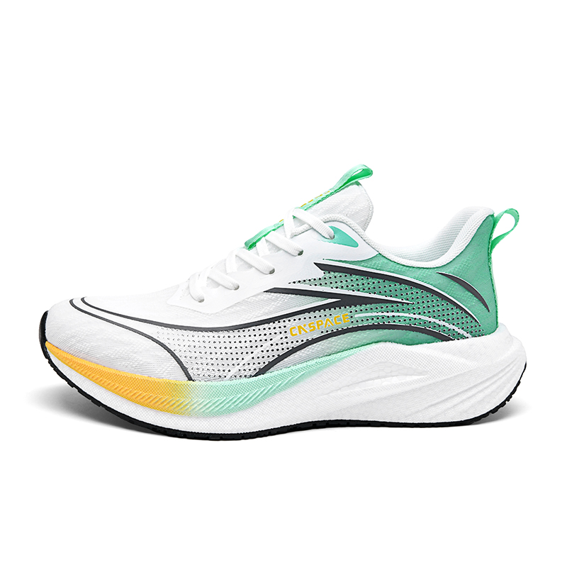 

China Aerospace Мужские беговые кроссовки зеленые яркие дышащие, цвет Green and Vibrant (Breathable)