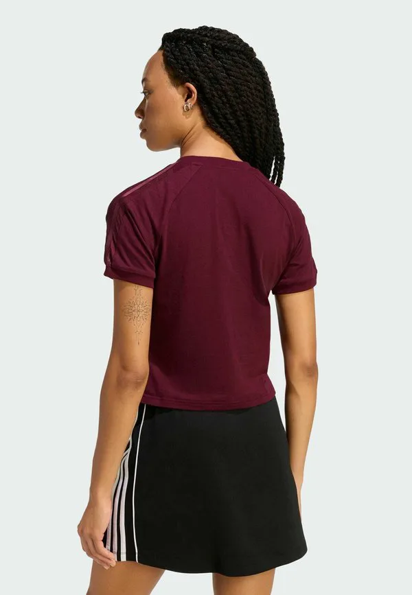 Простая футболка Adidas Originals, Maroon — фото 2