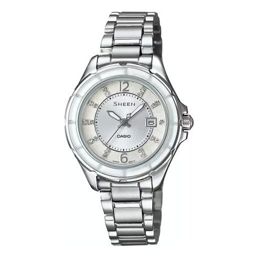 

Часы CASIO SHEENSeries es Silver White Analog, белый