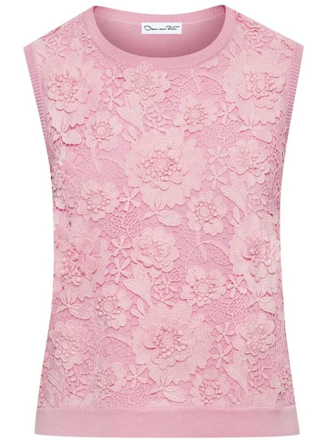

Гипюровый топ Oscar de la Renta, розовый