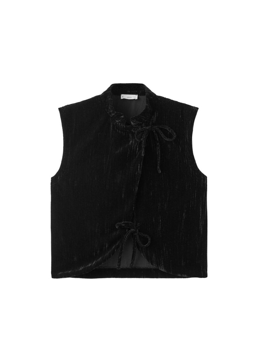 

Топ MANGO TEEN, черный