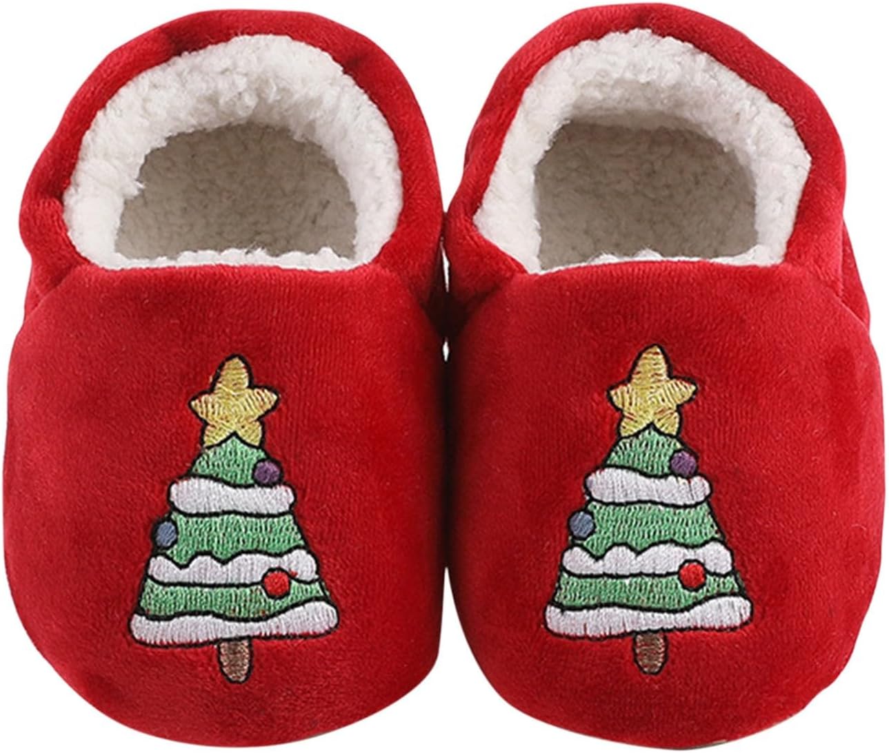 

Generic Малышковые красные пинетки для новорожденных, детские сапожки с пушистой подкладкой, теплые уютные домашние тапочки для девочек и мальчиков, на плоской подошве