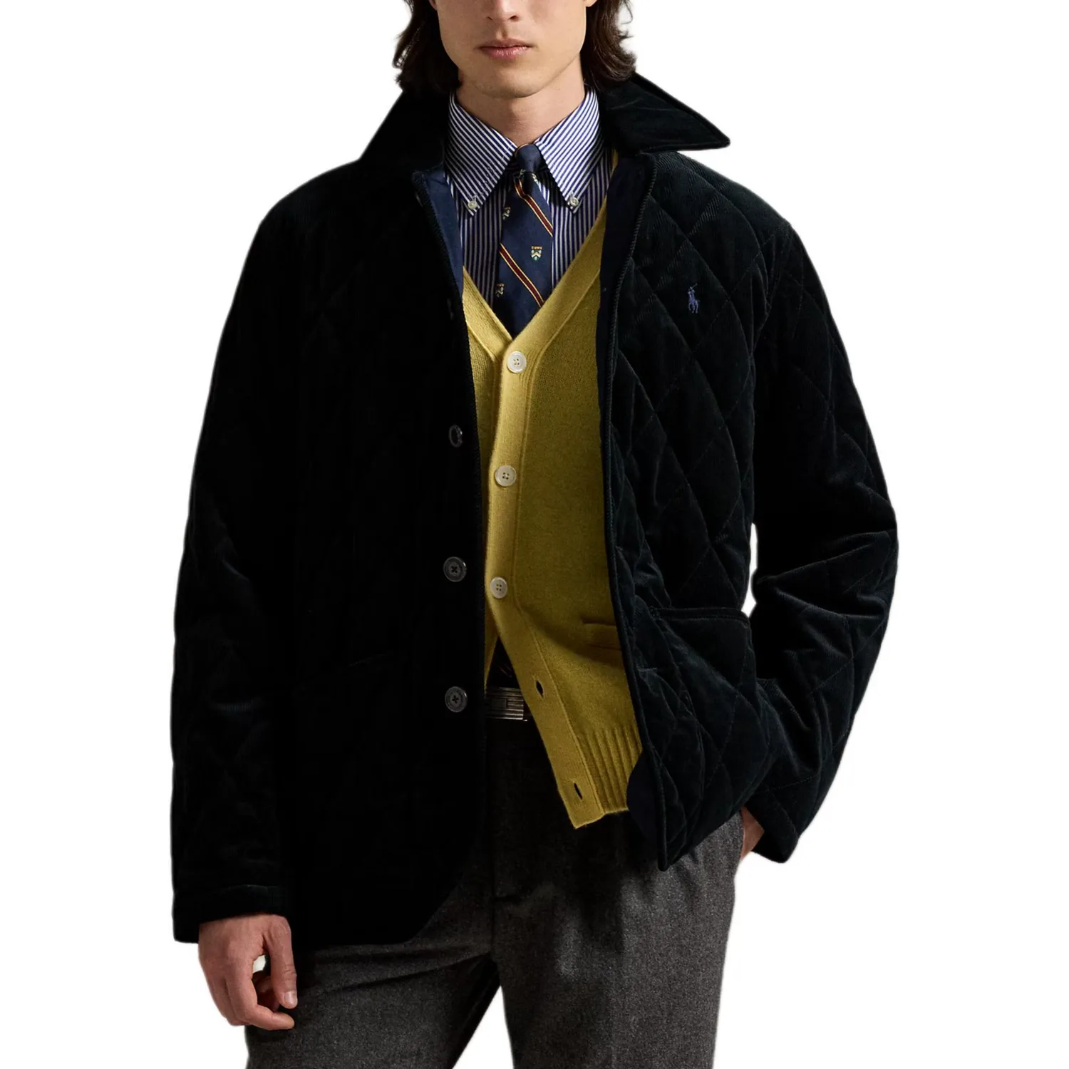 Стеганая куртка Polo Ralph Lauren, Pilot Marine Blue — фото 3