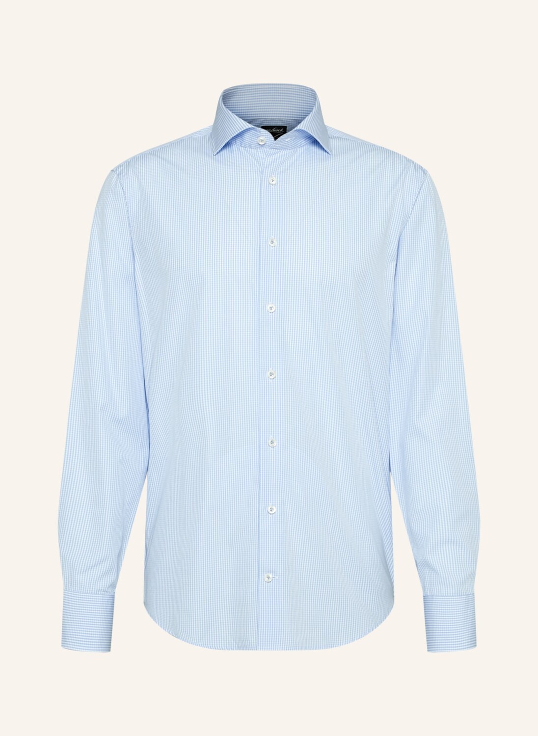 

Рубашка tailor fit с длинным рукавом и воротником акулы van Laack, синий