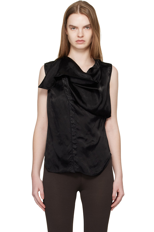 

Блузка с острова Темпл-сл Rick Owens, черный