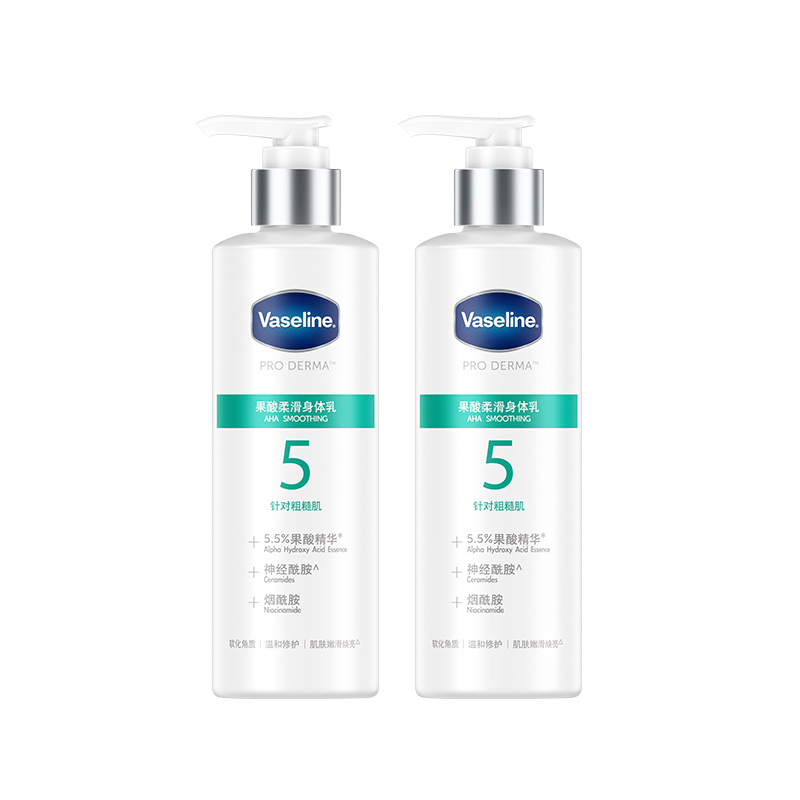 

Банка 250 мл лосьона для тела с AHA, увлажняющий, размер 5 Vaseline, Fruit acid silky body lotion*2