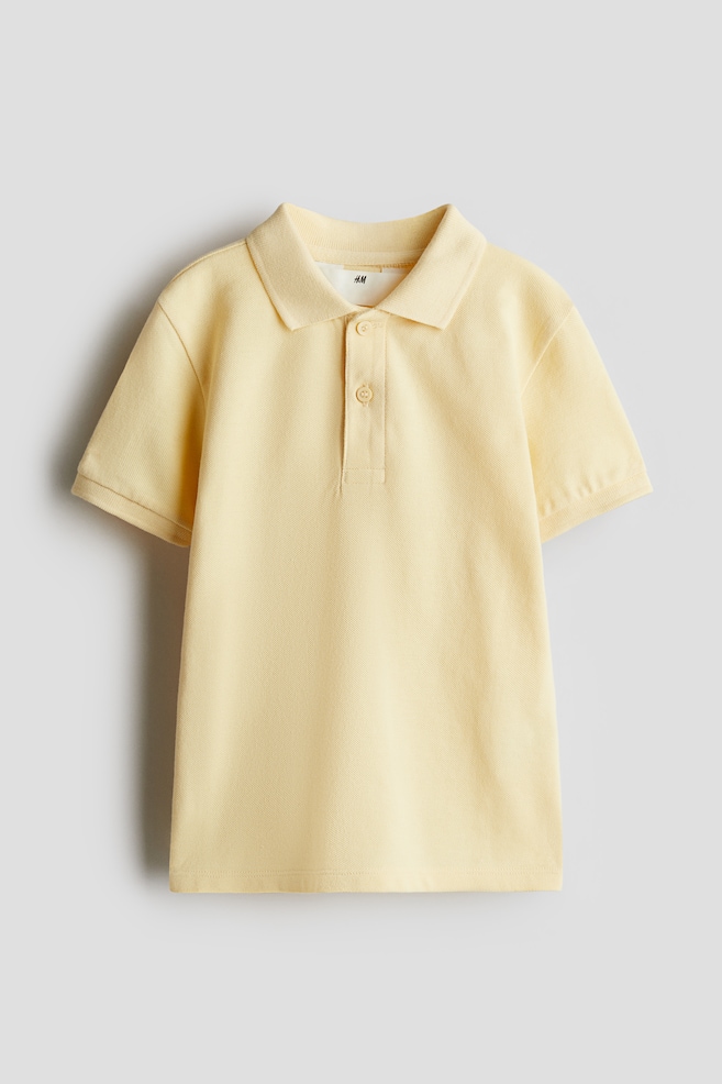 

Рубашка поло из хлопкового пике H&M, желтый