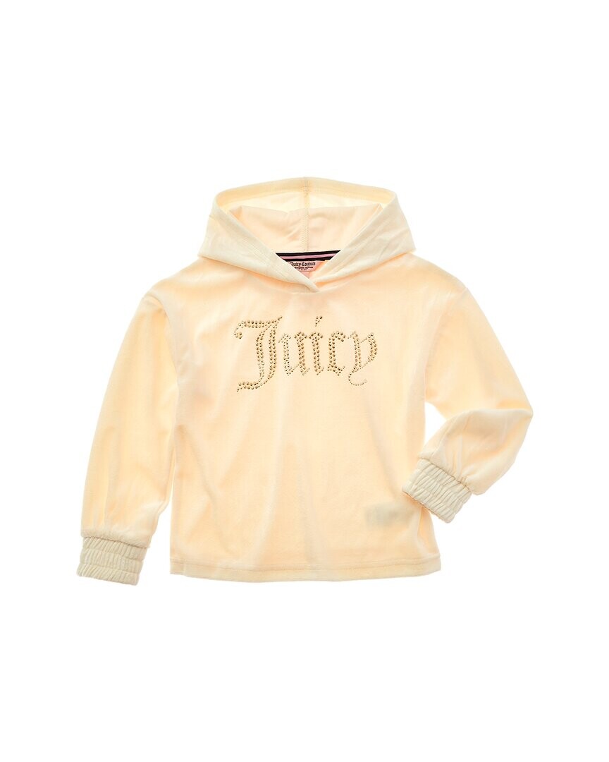 

Велюровое худи со стразами Juicy Couture, белый