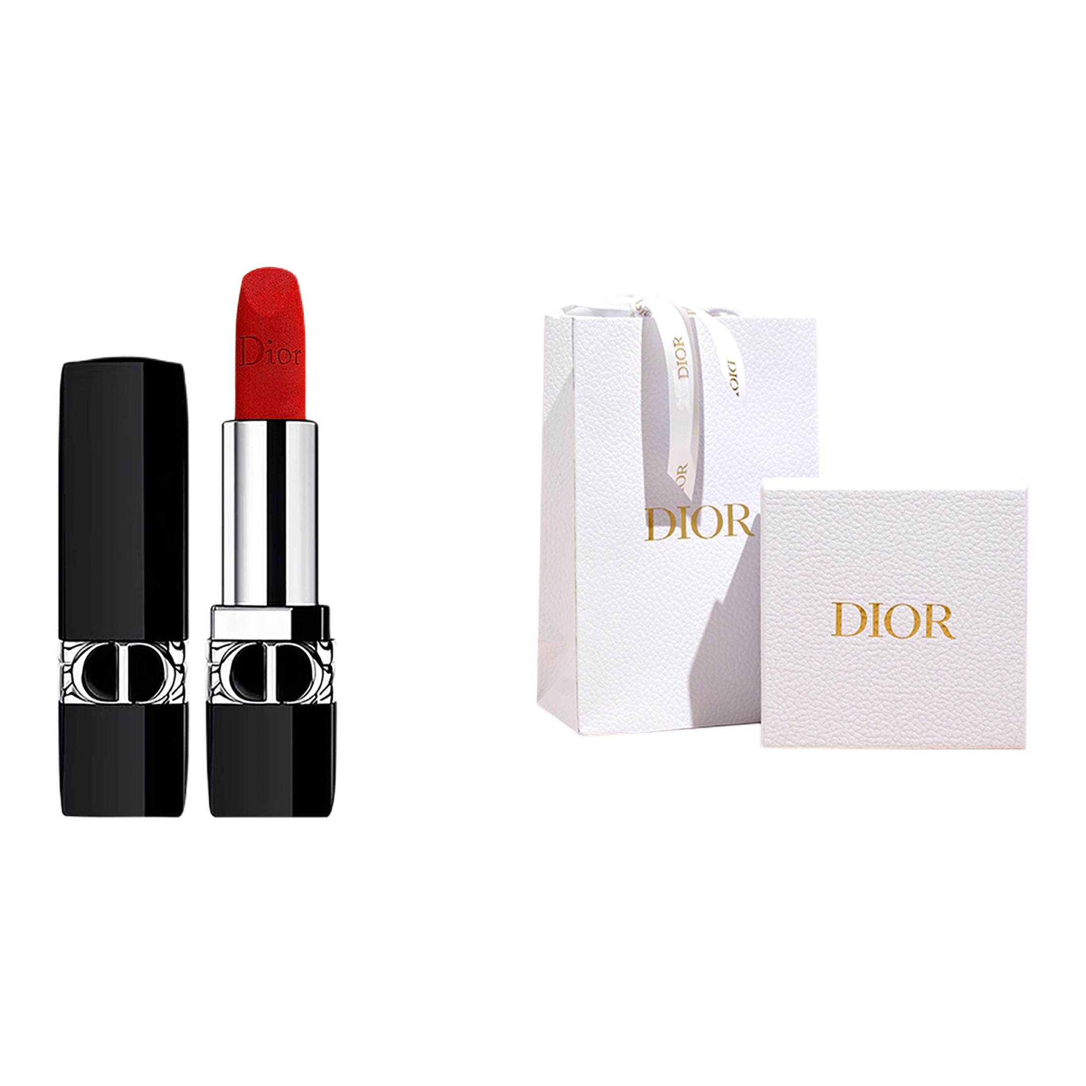 

DIOR Набор помад blazing blue gold white gold box легкое нанесение сатиновый блеск осветляющий 3,5г