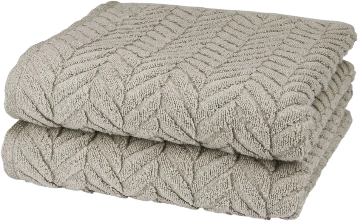 

Полотенца ROSS "Sensual 9001", (2 шт.), 100% хлопок 50х100 см (2 шт.), цвет flanell