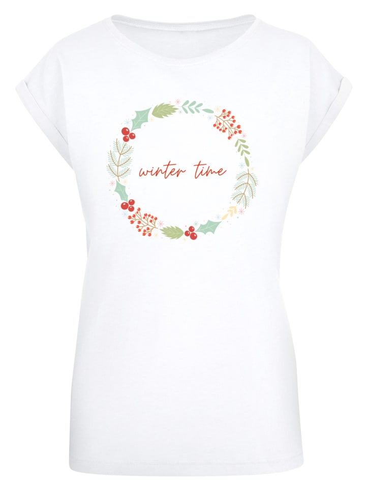 

F4NT4STIC Футболка «Зимнее время» белого цвета, Белый, F4NT4STIC Футболка «Зимнее время» белого цвета