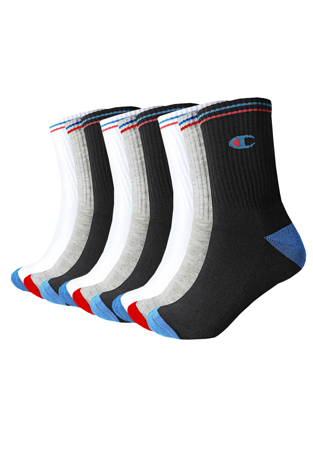 

Носки Champion Crew Socks 9 шт, черный