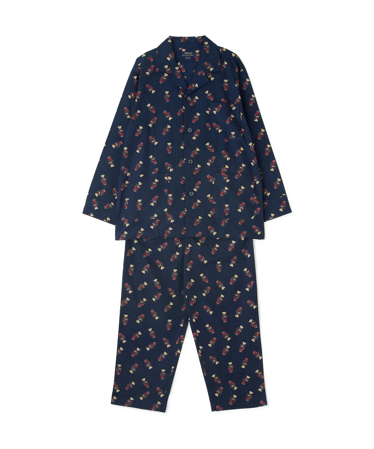 POLO RALPH LAUREN / Осенняя утренняя пижама с изображением медведя