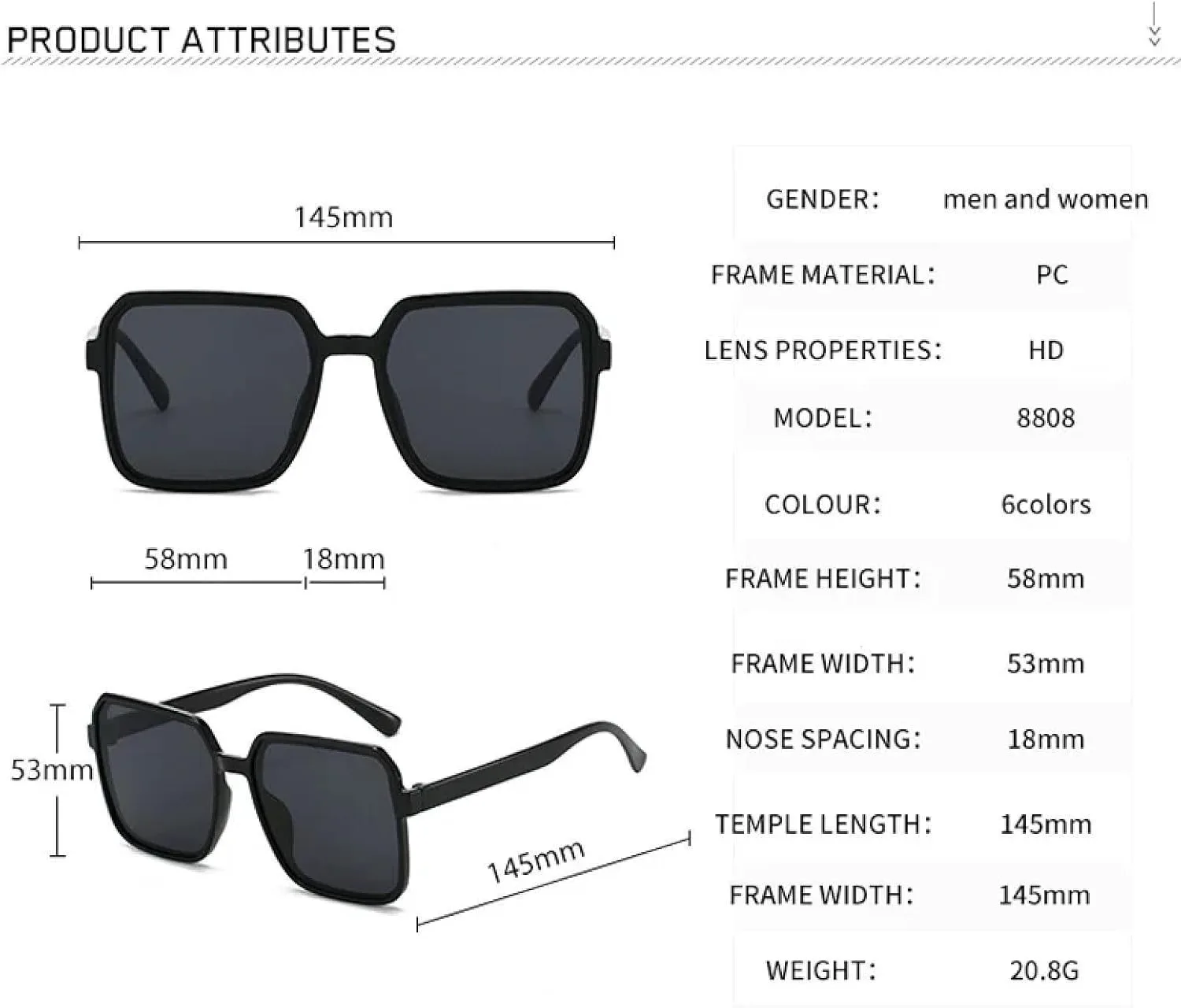 

Солнцезащитные очки с защитой UV400 | Увеличенная оправа, градиентные линзы | Для женщин и мужчин, для занятий спортом на открытом воздухе и вождения DSVIGF, 06