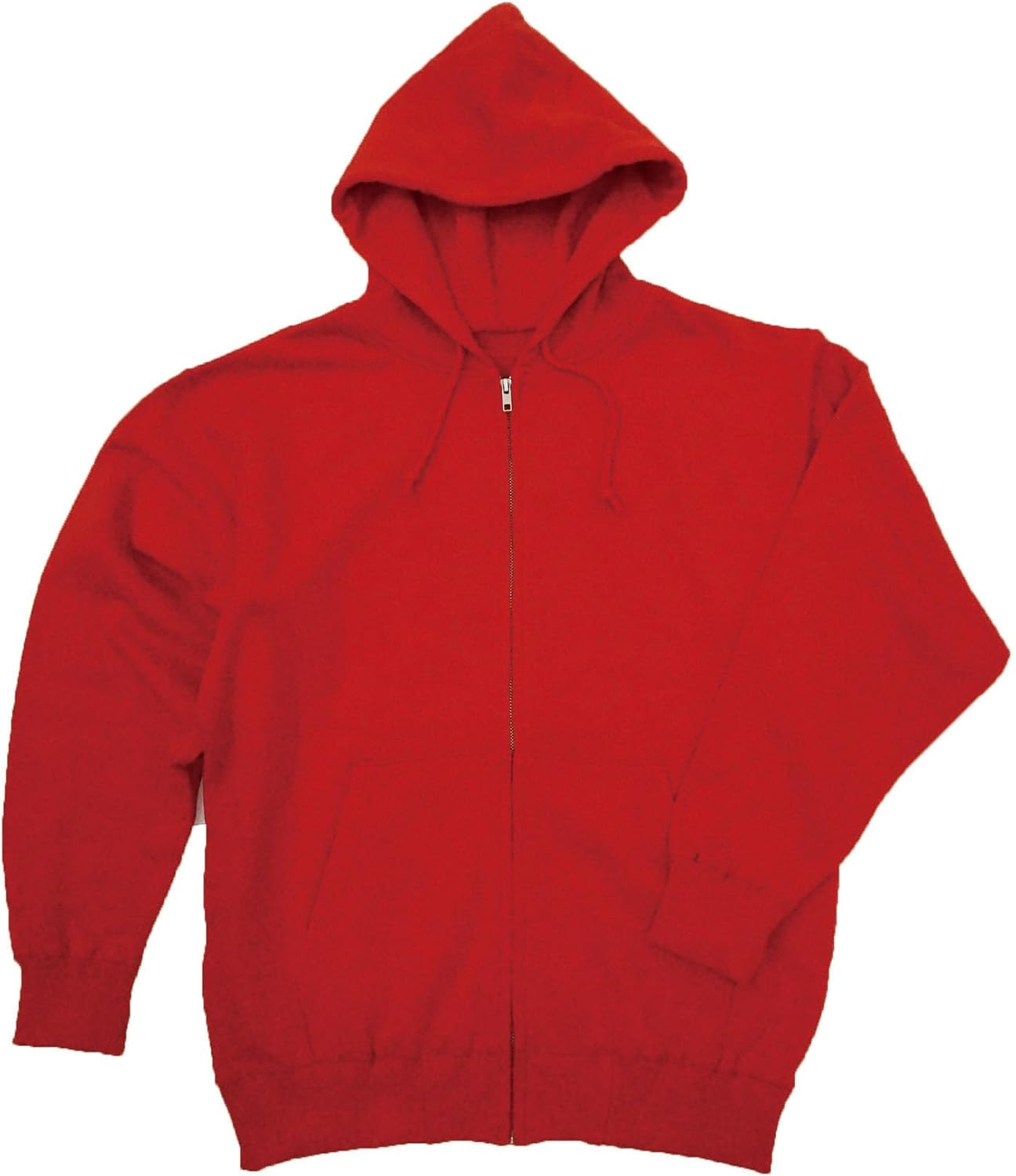 

Толстовка с капюшоном LifeMax, 283 г, на молнии (с подкладкой), красный