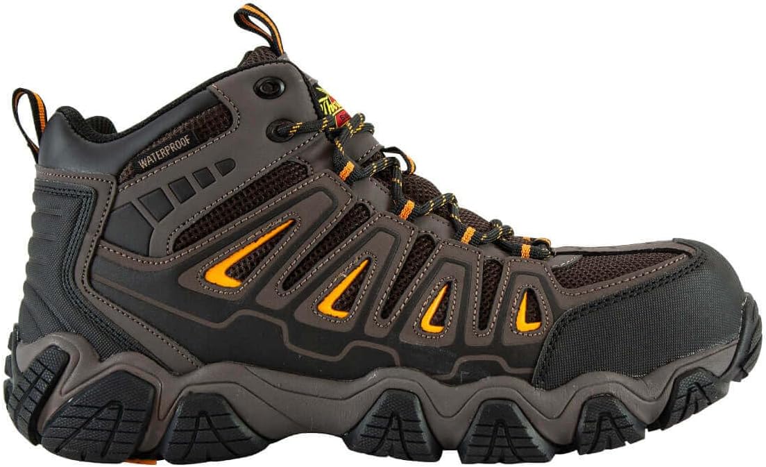 

Мужские походные ботинки Thorogood Crosstrex Series средней высоты, водонепроницаемые, с композитным носком, Puddy/Orange