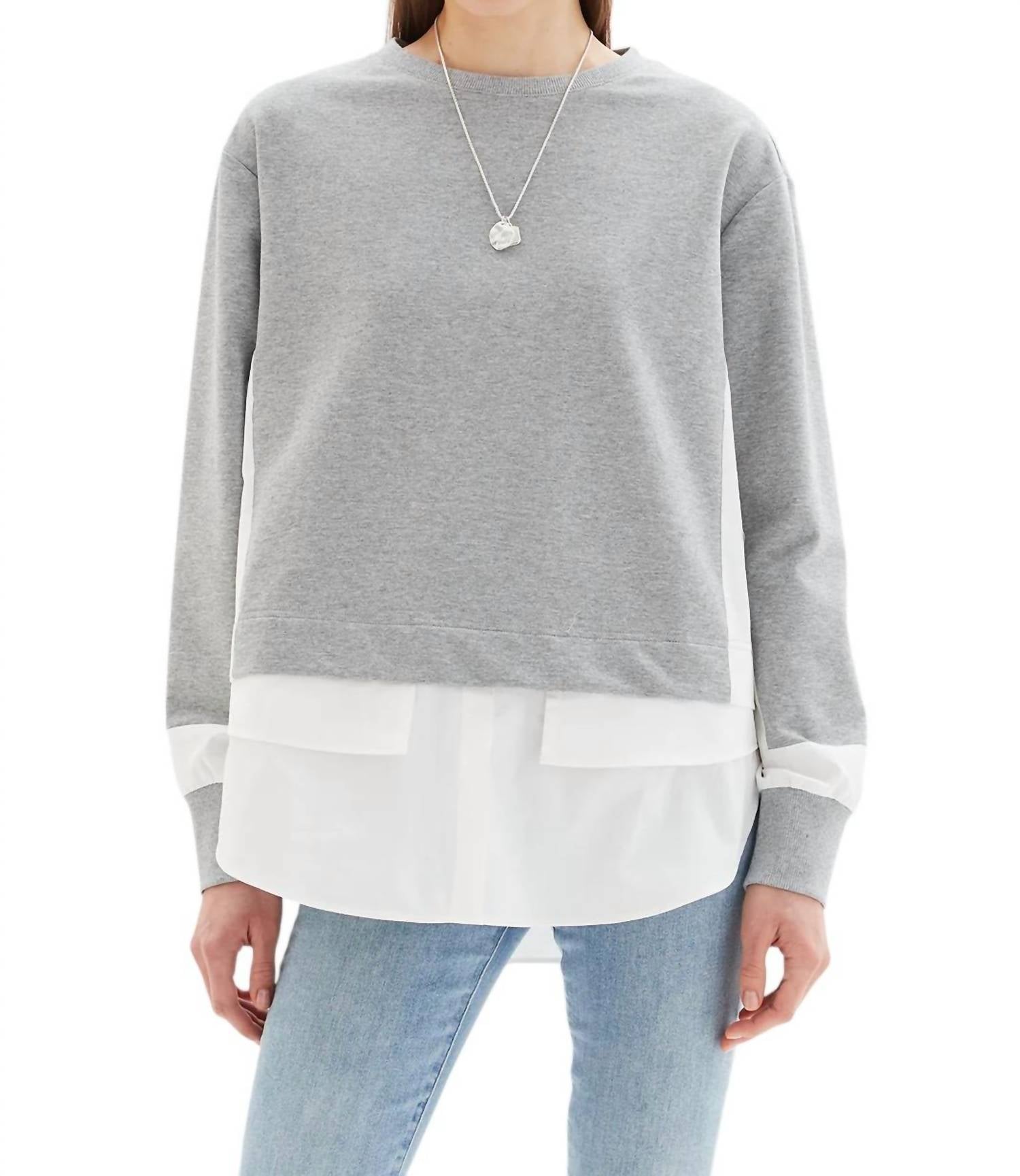 

Свитшот Melissa Mixed Media в цвете Heather Grey CHRLDR