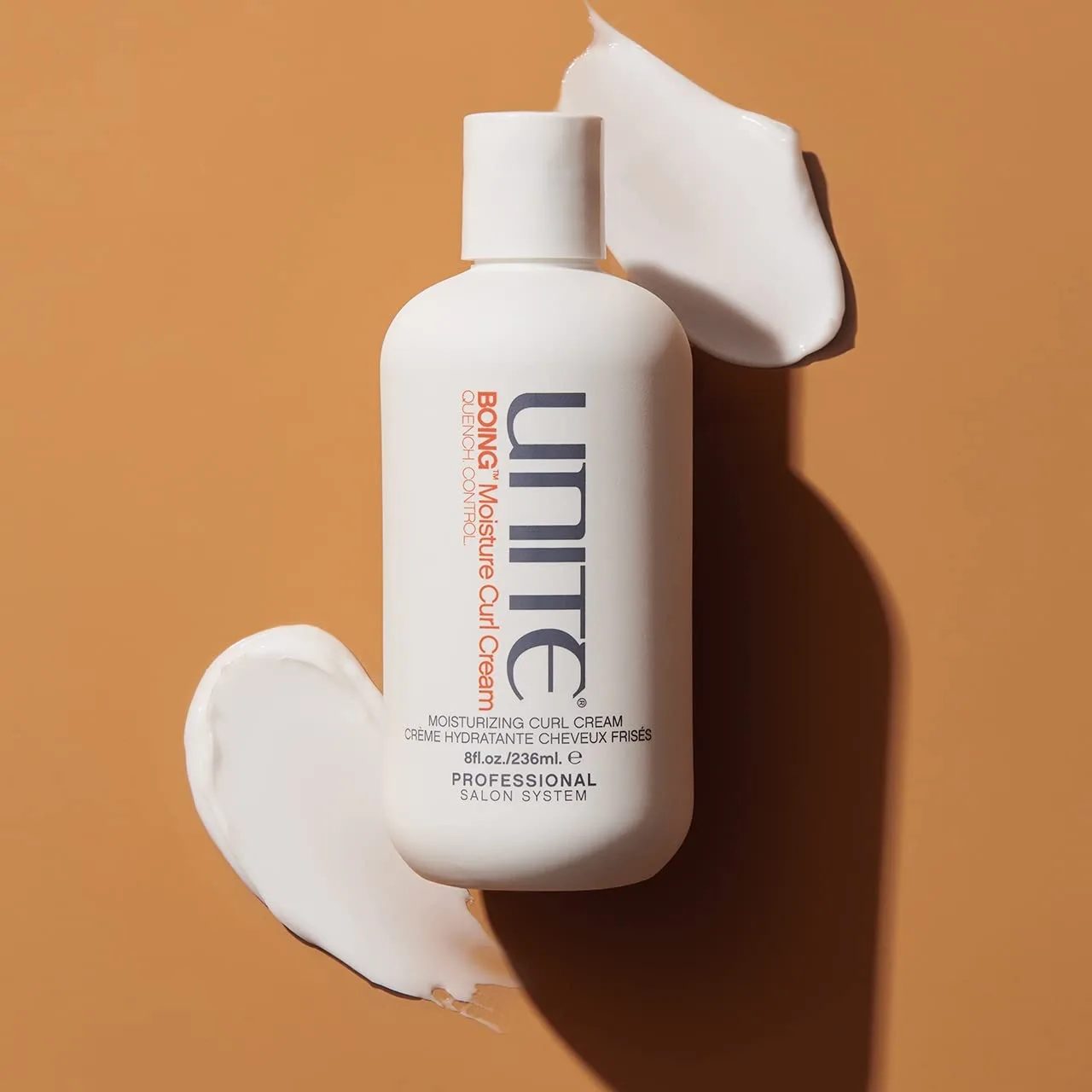 UNITE Hair - BOING Moisture Curl Cream - увлажняющий крем для укладки, смягчающий, определяющий и контролирующий кудри - легкая фиксация и защита от влажности - защита от ультрафиолета и термовоздействия - 236 мл — фото 2