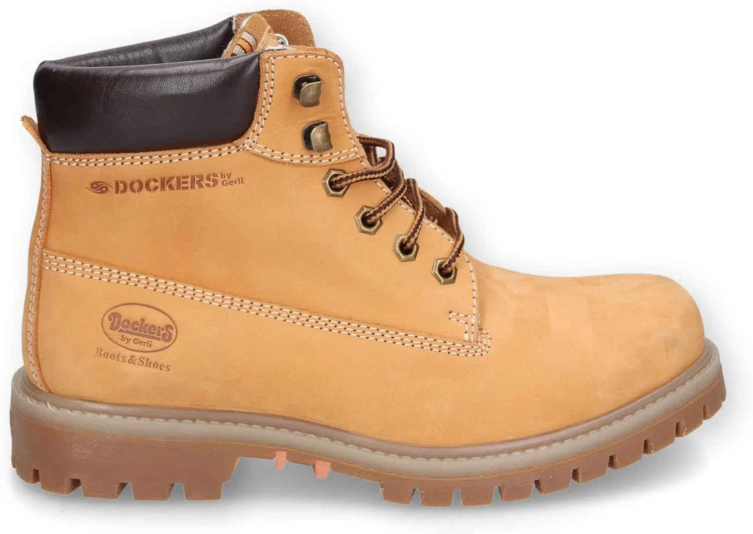 Мужские армейские ботинки Dockers by Gerli, ботильоны, теплые на подкладке, Golden Tan 910 — фото 2
