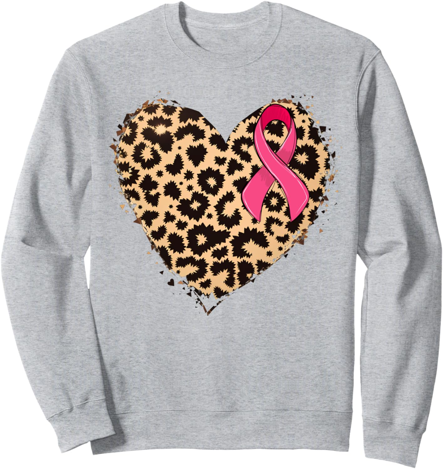 

Толстовка с розовой лентой в поддержку борьбы с раком груди, с принтом гепарда и леопарда в виде сердца Cheetah Leopard Heart Breast Cancer Pink Ribbon,, Розовый, Толстовка с розовой лентой в поддержку борьбы с раком груди, с принтом гепарда и леопарда в 