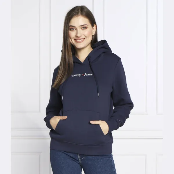 Толстовка обычного кроя с линейными засечками Tommy Hilfiger, синий — фото 2
