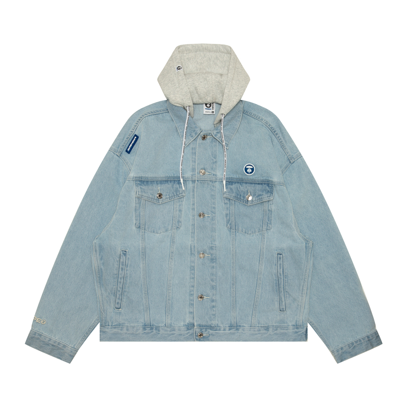 

Aape Куртка с капюшоном и нашивкой логотипа, Blue BLL