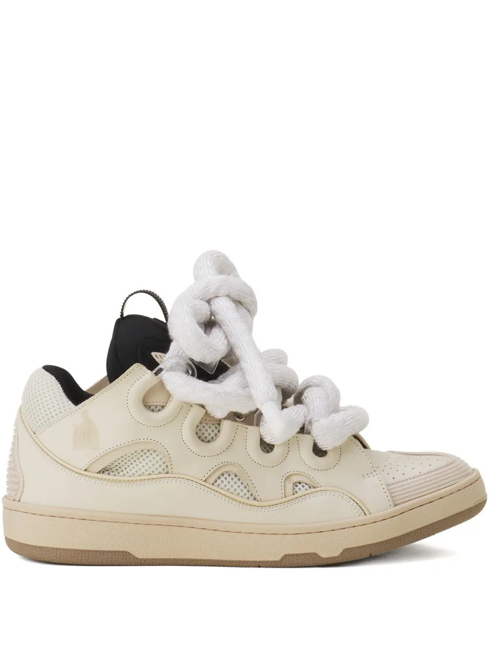 Кроссовки Curb с перфорацией Lanvin, нейтральный
