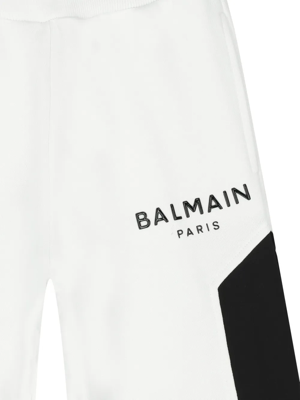 Спортивные брюки с логотипом Balmain Kids, белый — фото 3