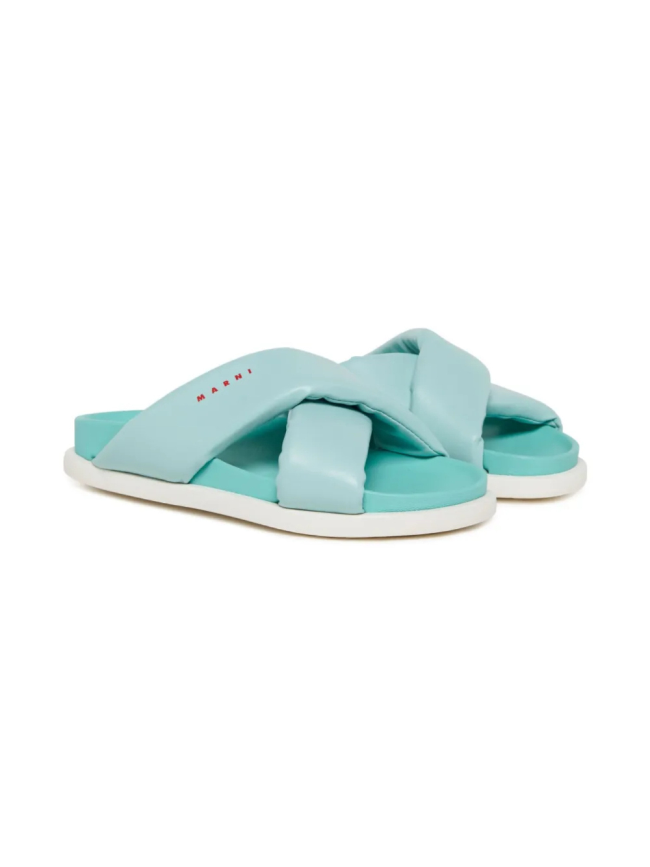 

Слайды с витыми ремешками Marni Kids, синий