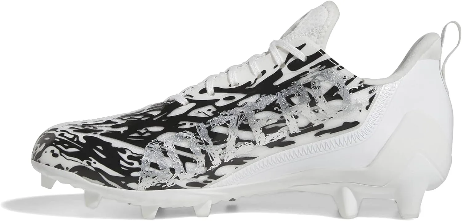 Футбольные бутсы Adidas Adizero для мужчин, белый/металлик/черный — фото 2
