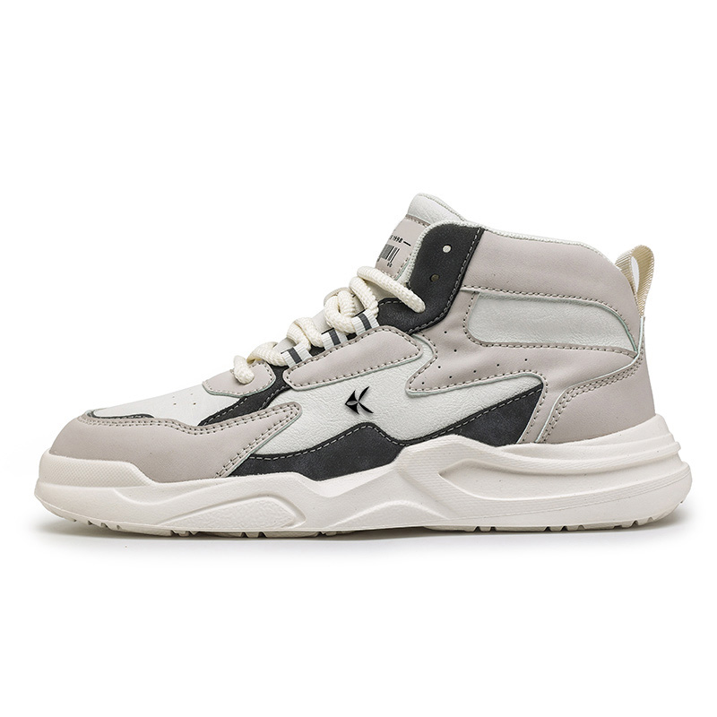 

Дышащие мужские кроссовки для скейтбординга средней высоты ZAMST, Beige Gray Unlined Shoes