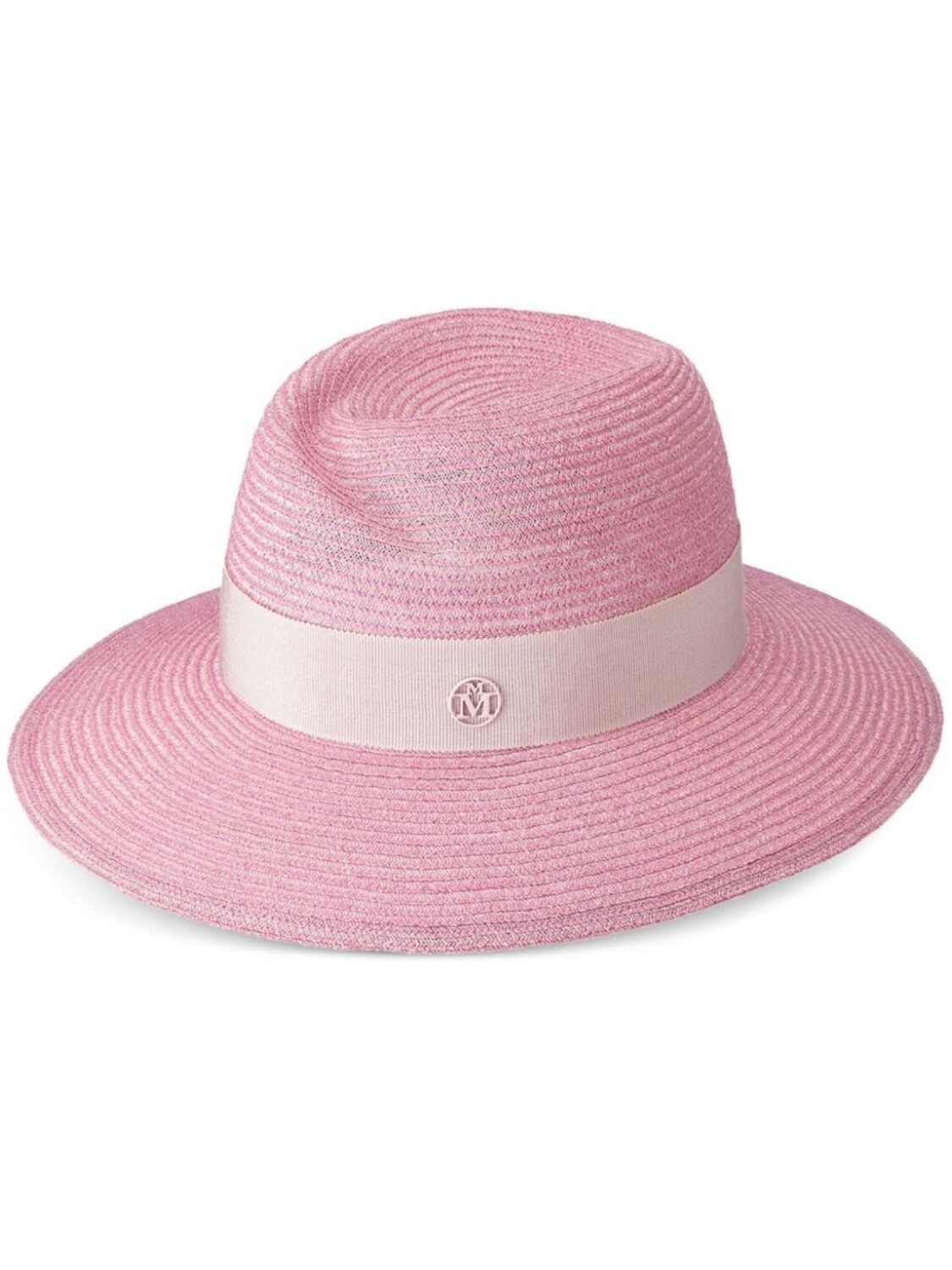 

Maison Michel шляпа-федора Virginie с логотипом, розовый
