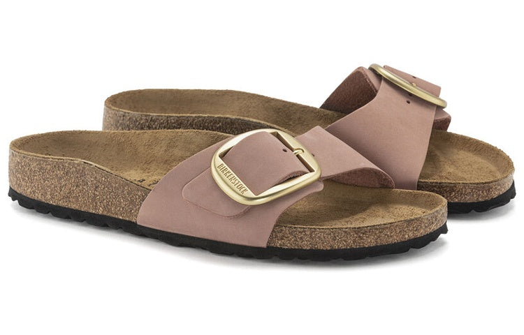Сандалии (WMNS) Birkenstock Madrid Big Buckle Nubuck Leather Narrow Fit Sandals 'Old Rose' — фото 3