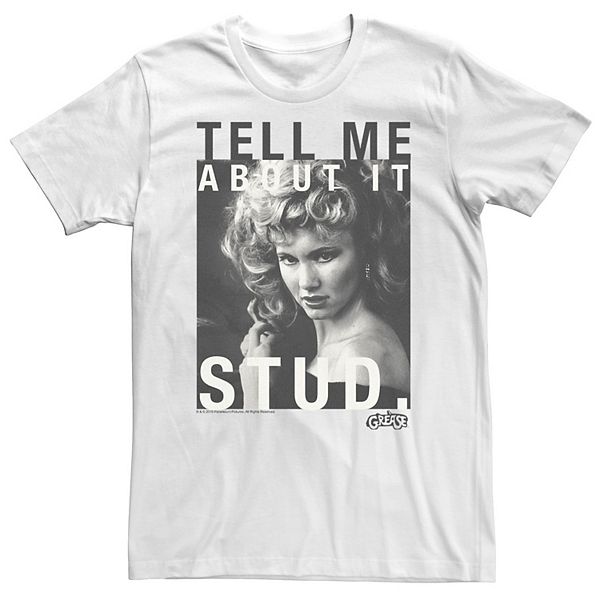 

Футболка с принтом Big & tall grease tell me about it Licensed Character