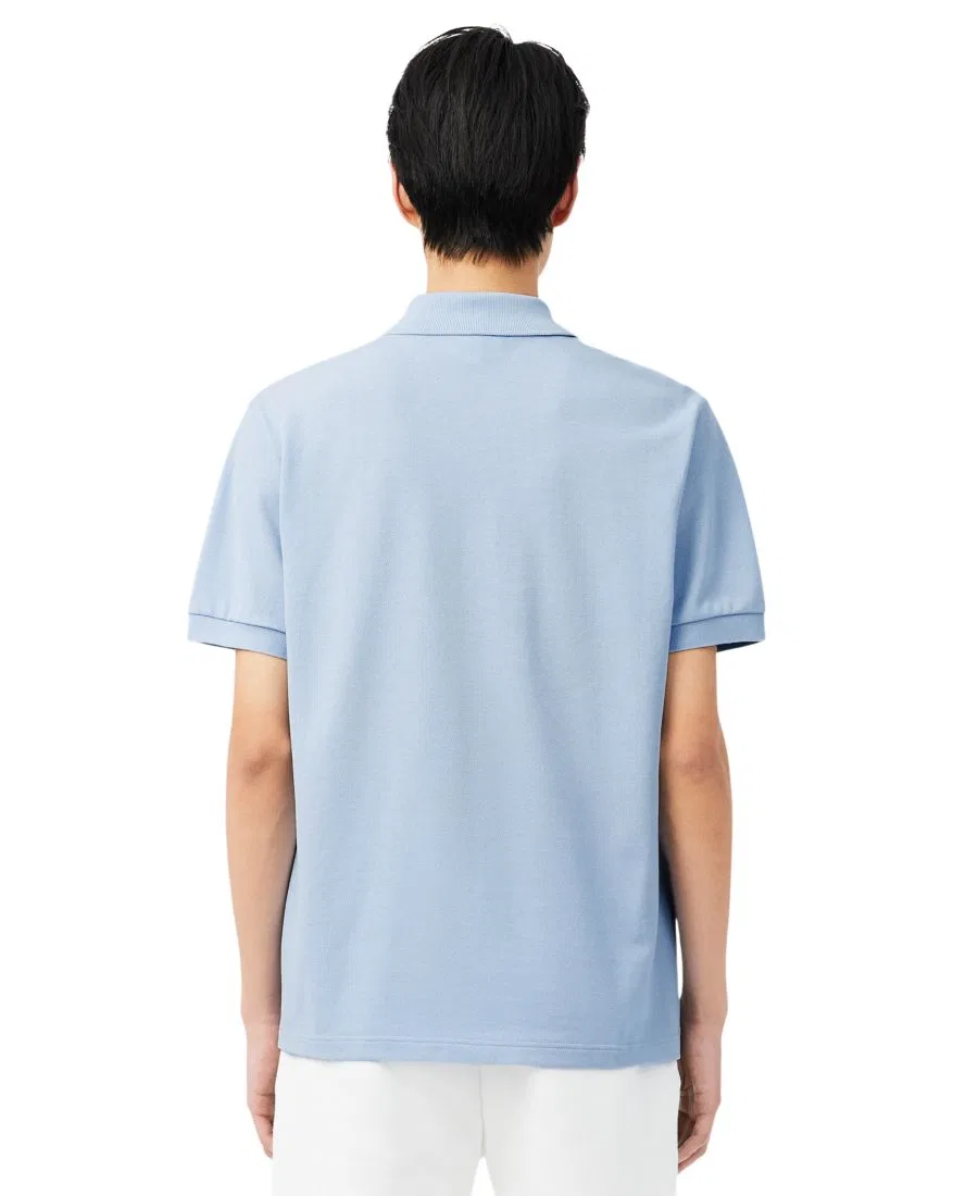Мужская классическая рубашка-поло с принтом Lacoste, Chambray — фото 4