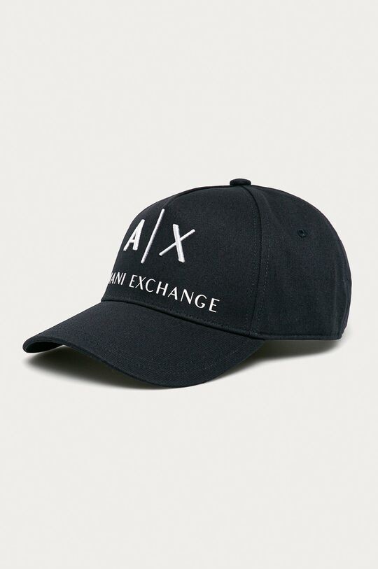 

Хлопчатобумажная шапка Armani Exchange, темно-синий