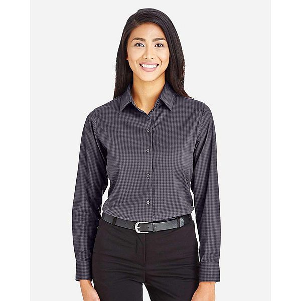 

Женская рубашка crownlux performancetonal mini check woven Devon & Jones, Carbon
