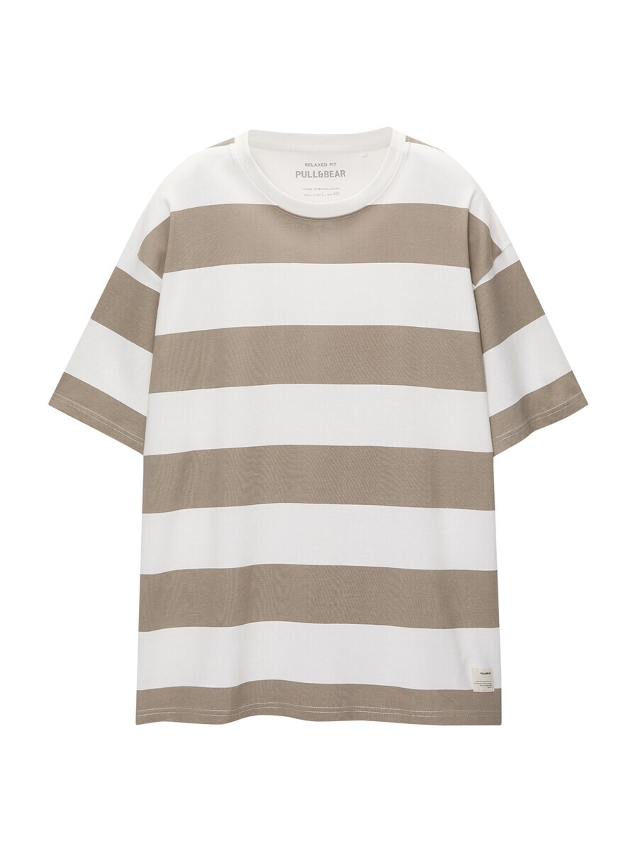 

Футболка Pull&Bear, темно-бежевый