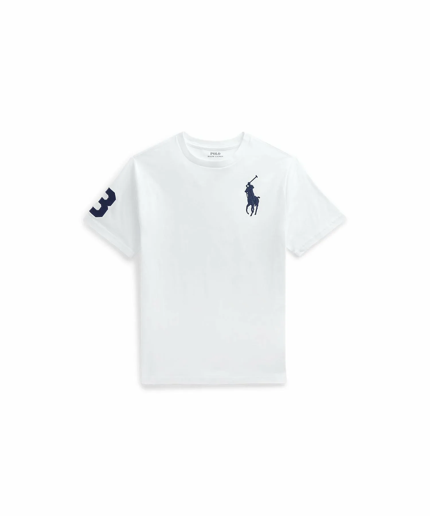 Хлопковая футболка Big Pony (для мальчиков, возраст 8-20 лет) Polo Ralph Lauren, 100 White