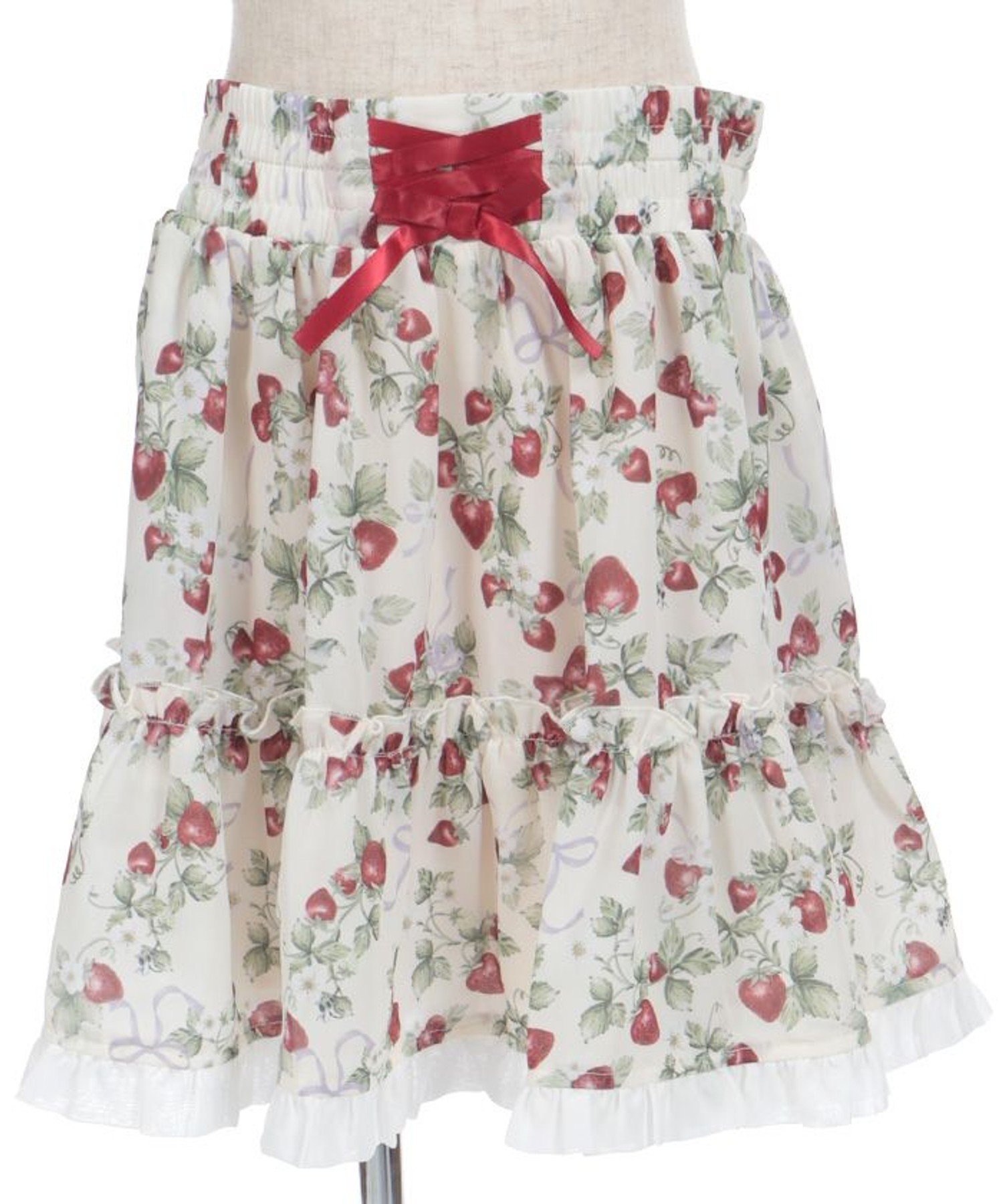 Юбка с принтом «Клубника» Axes femme kids, Off-white