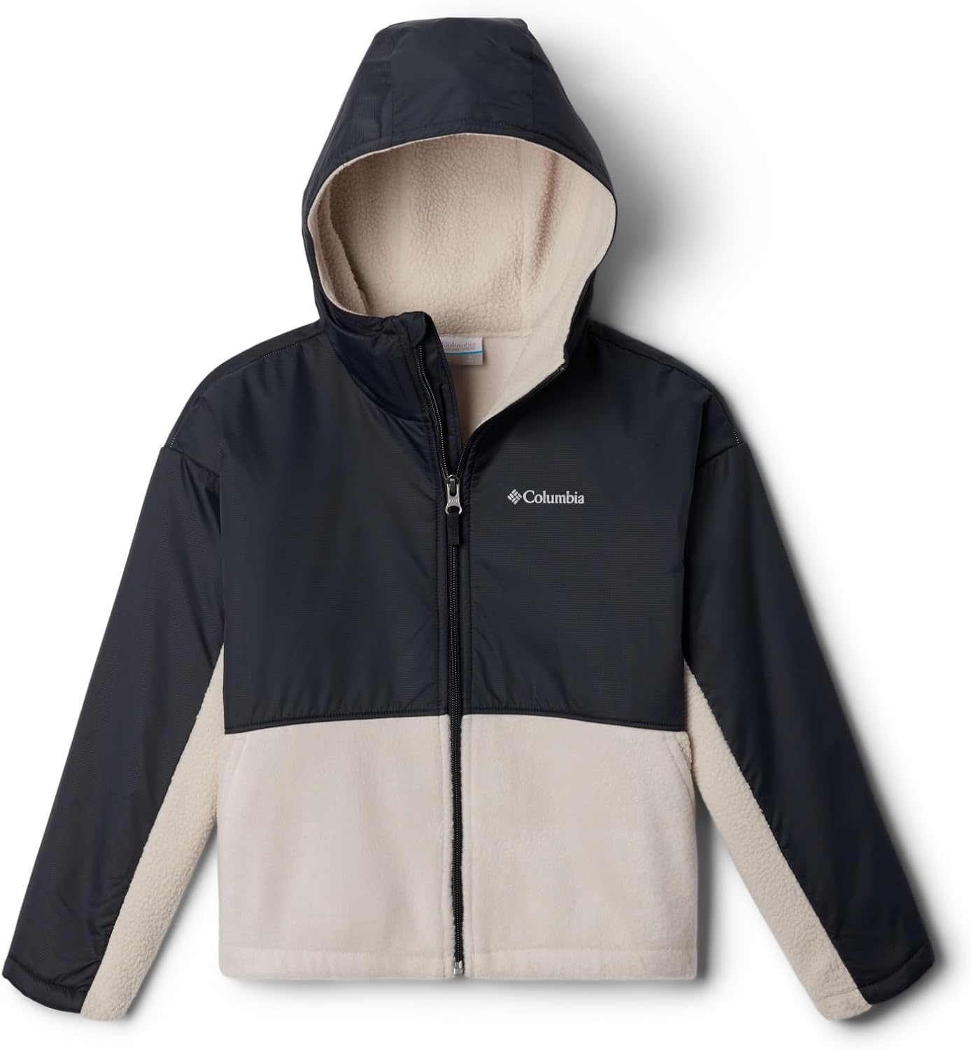 

Columbia детская толстовка Benton Springs Novelty с капюшоном из флиса, Dark Stone/Black