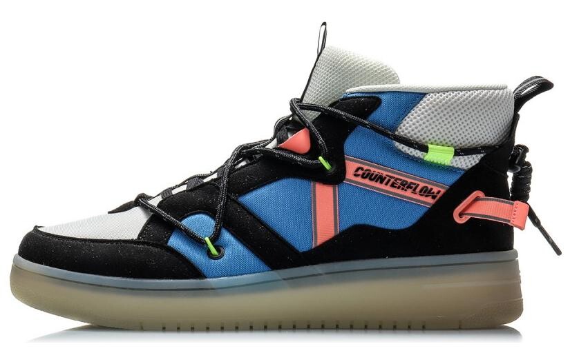 

Мужские кроссовки для скейтбординга Hunter Mid-top черного/синего цвета Lining, Черный, Мужские кроссовки для скейтбординга Hunter Mid-top черного/синего цвета Lining