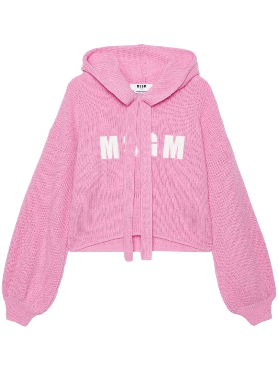 

MSGM трикотажная толстовка с вышитым логотипом, розовый