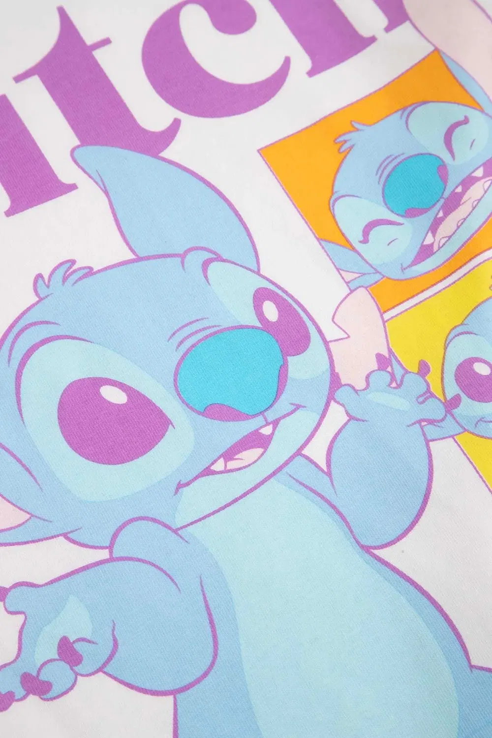 Футболка с принтом Stitch, Coccodrillo, белый — фото 3