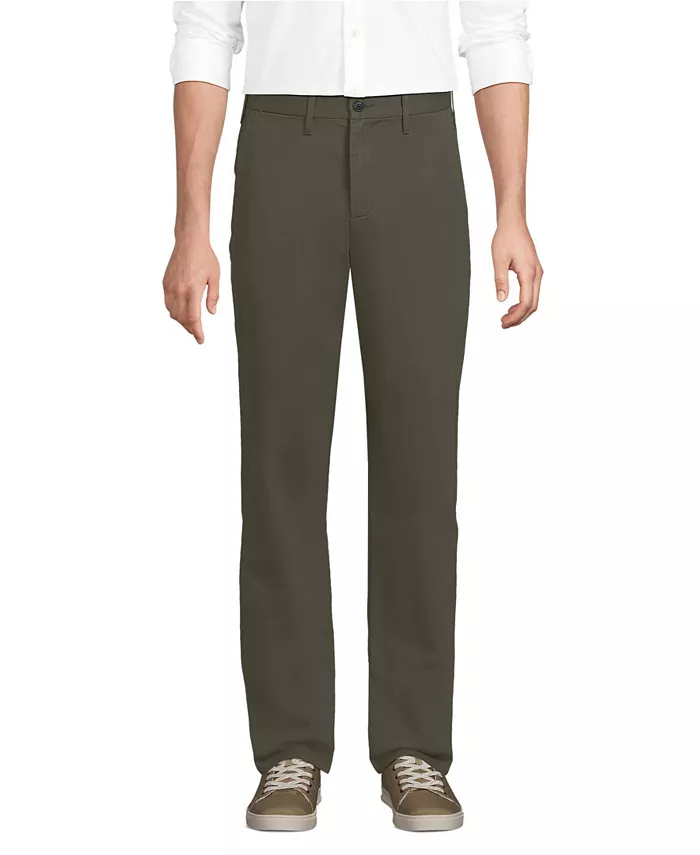 

Мужские дорожные брюки-чинос Comfort Waist Classic Fit Lands' End, зеленый